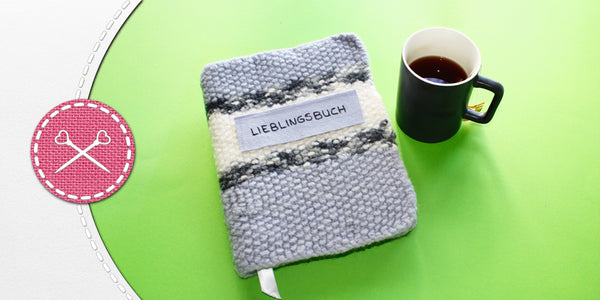 Geiles DIY: Buchhülle stricken und filzen